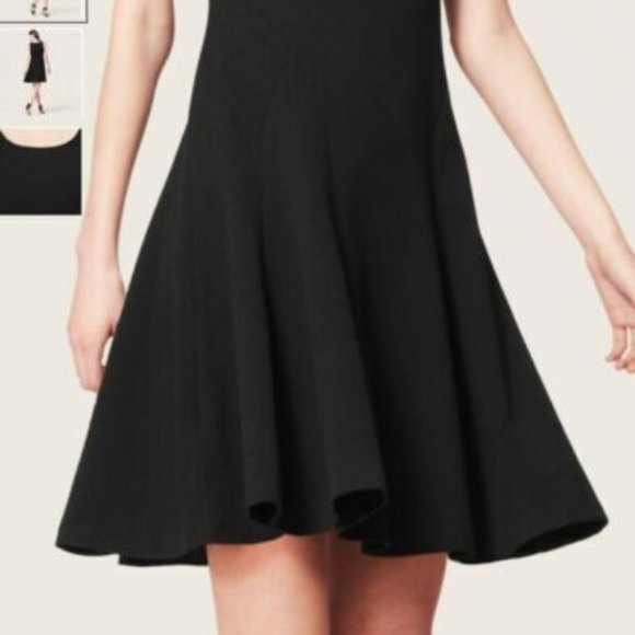 Ann Taylor LOFT Black Fit and Flare Ponte Dress - Style 332411 - Picture 6 of 16